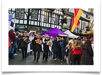 22_Lymm Dickensian Parade print - Jan Hodson